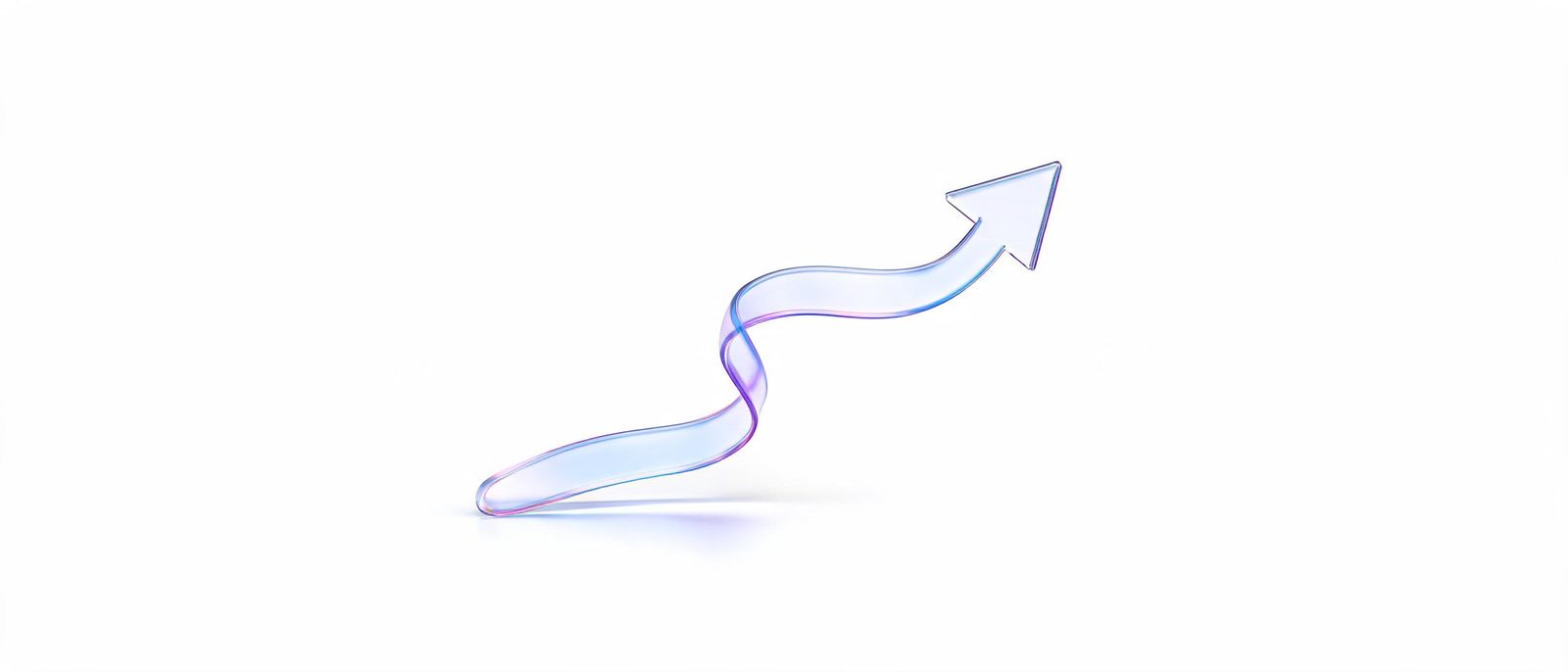 Abstract glass ribbon representing DrMaco's five feature pillars