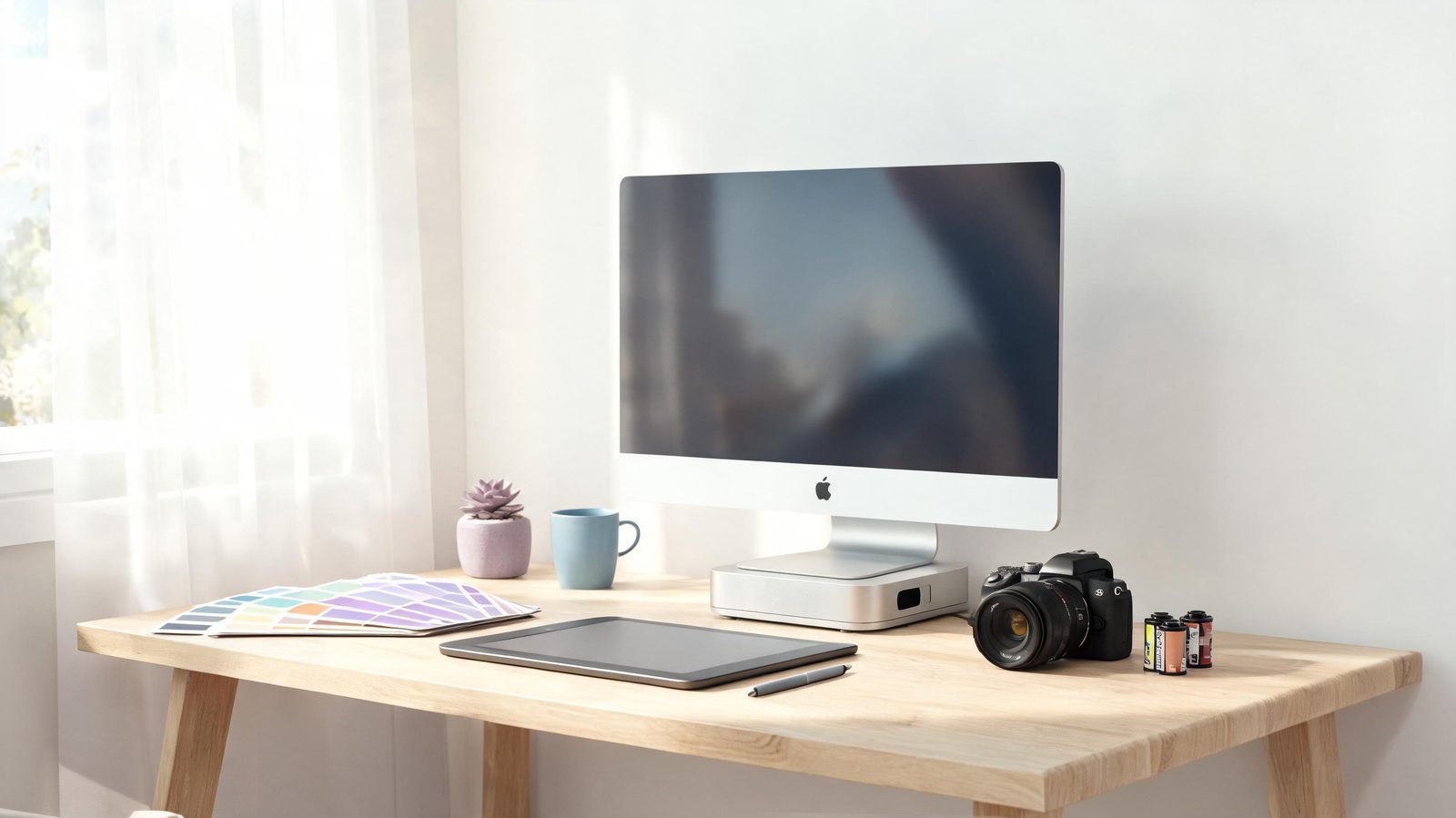 Creative workstation with audio and video production tools